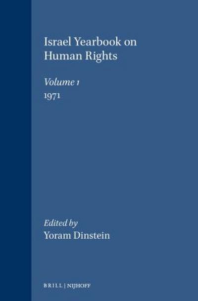 Israel Yearbook on Human Rights, Volume 1 (1971)