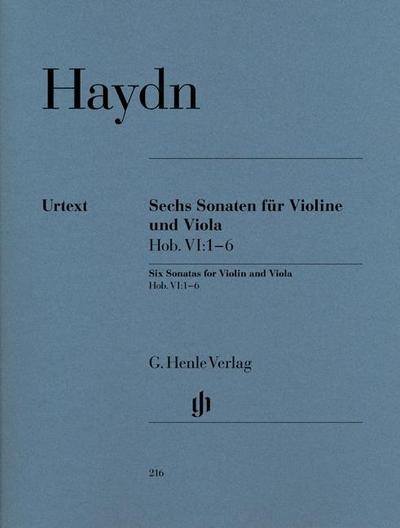 Joseph Haydn - Sechs Sonaten Hob. VI:1-6 für Violine und Viola