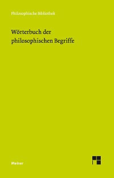 Wörterbuch der philosophischen Begriffe