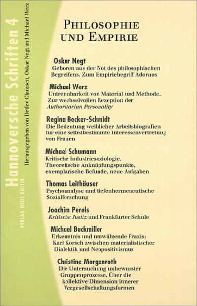 Hannoversche Schriften / Hannoversche Schriften