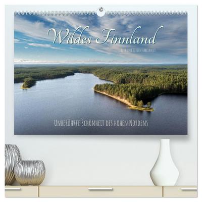 Wildes Finnland (hochwertiger Premium Wandkalender 2026 DIN A2 quer), Kunstdruck in Hochglanz