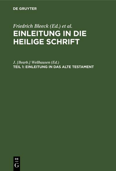 Einleitung in das Alte Testament