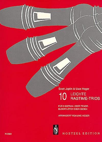 10 leichte Ragtime-Triosfür 3 Sopran- oder Tenorblockflöten oder Oboen
