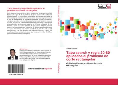 Tabu search y regla 20-80 aplicados al problema de corte rectangular