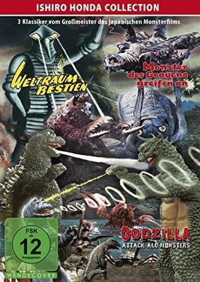 Ishiro Honda Collection: Godzilla - Weltraumbestien - Monster des Grauens, 3 DVDs