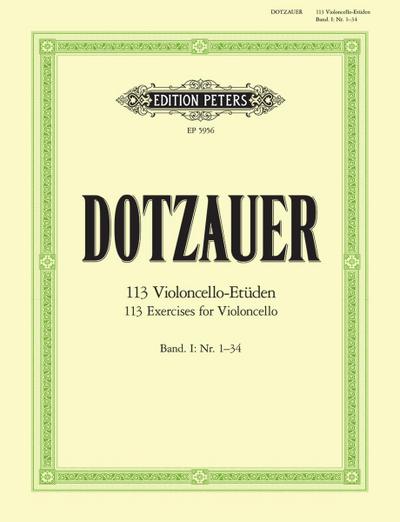 113 Violoncello-Etüden - Heft 1: Nr. 1 -34