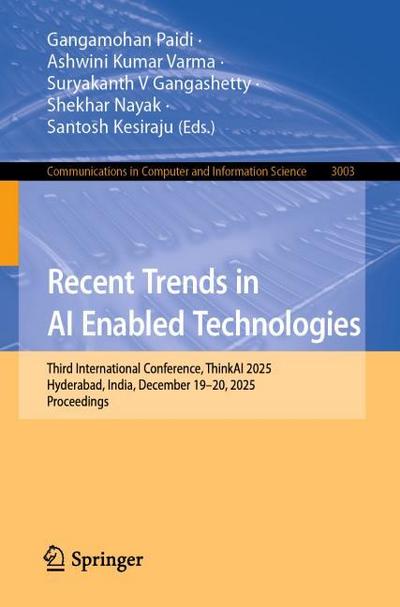 Recent Trends in AI Enabled Technologies