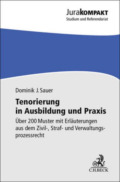 Tenorierung in Ausbildung und Praxis