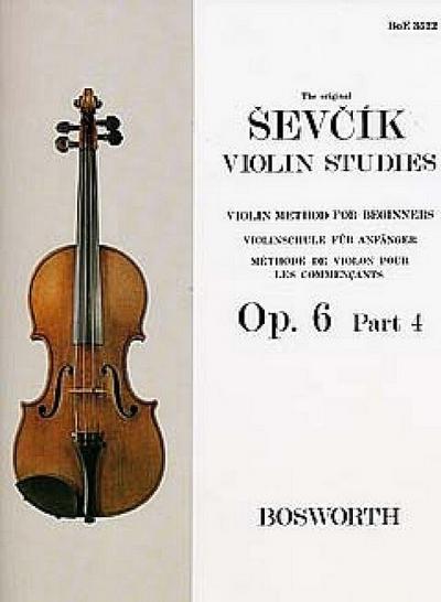 Violinschule für Anfänger op.6,4 (en/dt/frz)