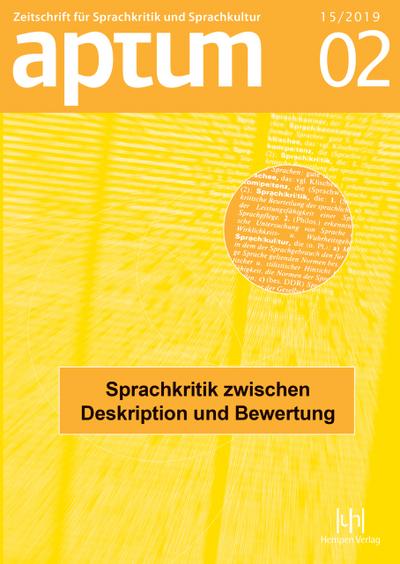 Aptum. Band 15,2019, Heft 2