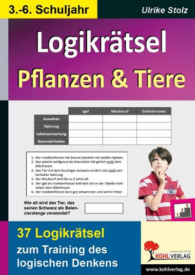 Logikrätsel Pflanzen und Tiere