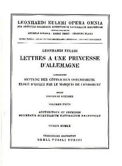 Opera Omnia Lettres a une princesse d’Allemagne 1st part