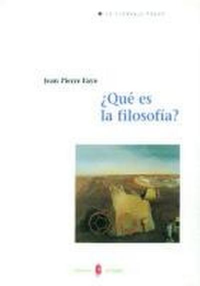Qué es la filosofía?