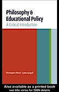 Philosophy and Educational Policy