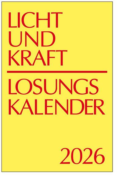 Licht und Kraft/Losungskalender 2026 Reiseausgabe in Heften