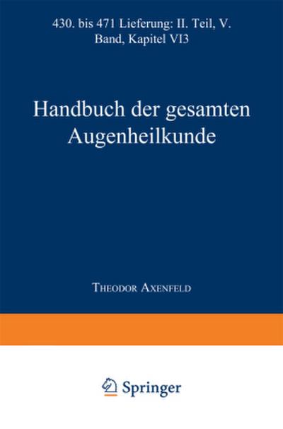 Handbuch der Gesamten Augenheilkunde