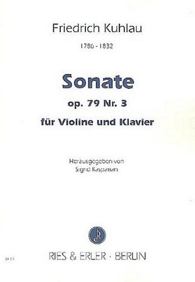Sonate op.79,3für Violine und Klavier