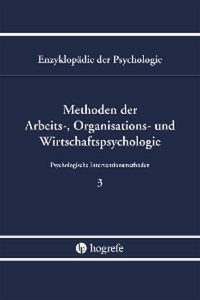 Methoden der Arbeits-, Organisations- und Wirtschaftspsychologie (B/III/3)