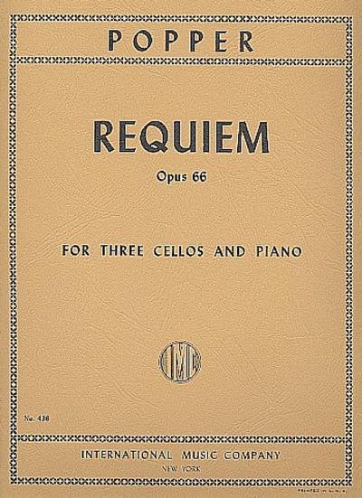 Requiem op.66for 3 violoncellos and piano