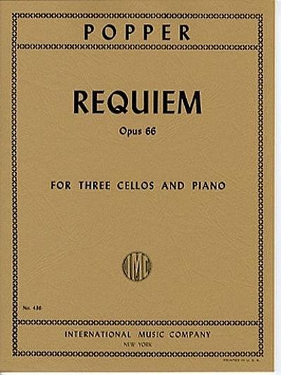 Requiem op.66for 3 violoncellos and piano