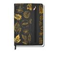 Wochenplaner A5 mit Tasche Flowers black 2027