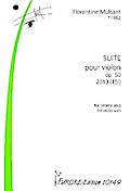 Suite op.50pour violon