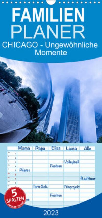 Familienplaner CHICAGO Ungewöhnliche Momente (Wandkalender 2023 , 21 cm x 45 cm, hoch)