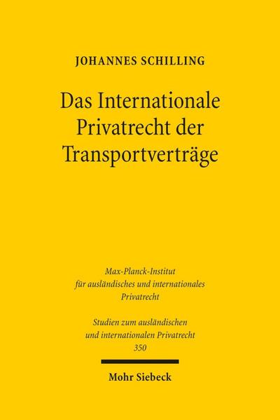 Das Internationale Privatrecht der Transportverträge