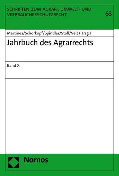 Jahrbuch des Agrarrechts. Bd.10