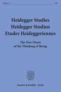 Heidegger Studies - Heidegger Studien - Etudes Hei