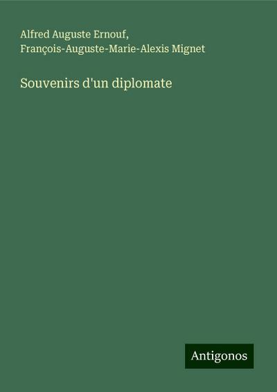 Souvenirs d’un diplomate
