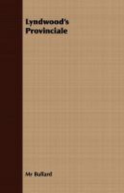 Lyndwood’s Provinciale