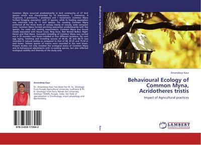 Behavioural Ecology of Common Myna, Acridotheres tristis