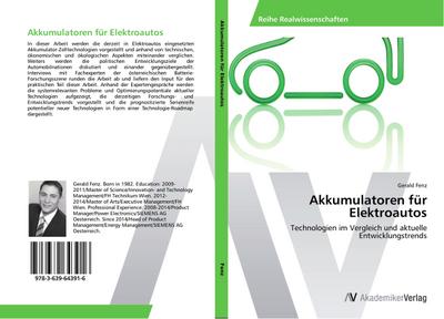 Akkumulatoren für Elektroautos