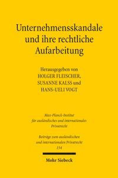 Unternehmensskandale und ihre rechtliche Aufarbeitung