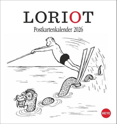 Loriot Postkartenkalender 2026