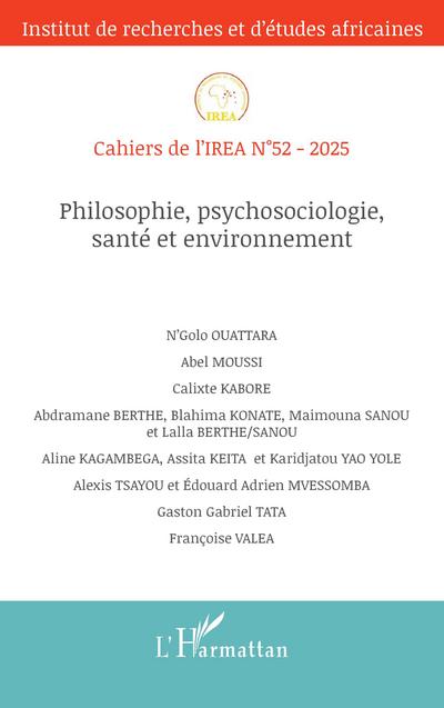 Philosophie, psychosociologie, santé et environnement