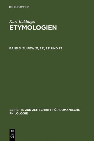 Zu FEW 21,22,22 und 23