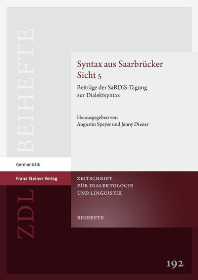 Syntax aus Saarbrücker Sicht 5