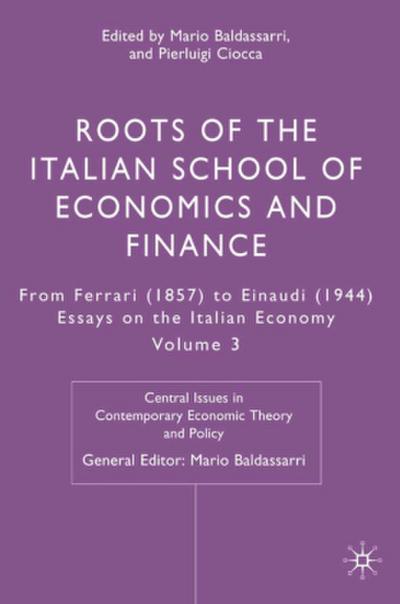Roots of the Italian School of Economics and Finance