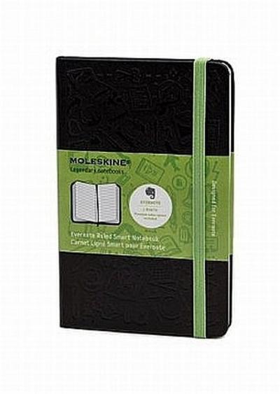 Moleskine Evernote Smart Notebook, Pocket, A6, liniert, schwarz