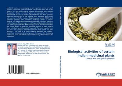 Biological activities of certain Indian medicinal plants