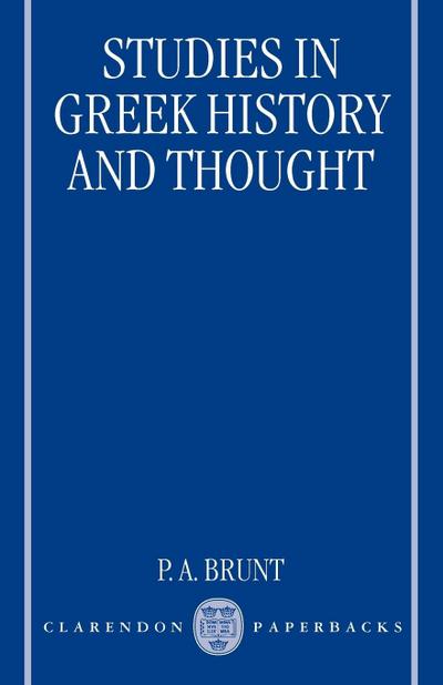 Studies in Greek History and Thought