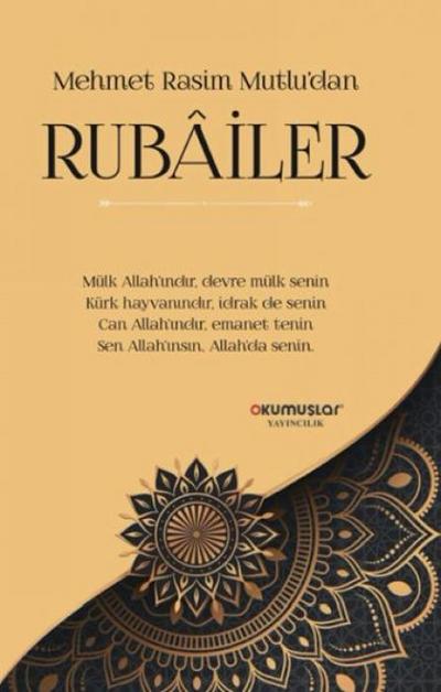 Mehmet Rasim Mutludan Rubailer