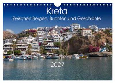 Kreta - Zwischen Bergen, Buchten und Geschichte (Wandkalender 2027 DIN A4 quer), CALVENDO Monatskalender