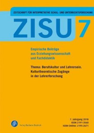 ZISU - Zeitschrift für interpretative Schul- und Unterrichtsforschung