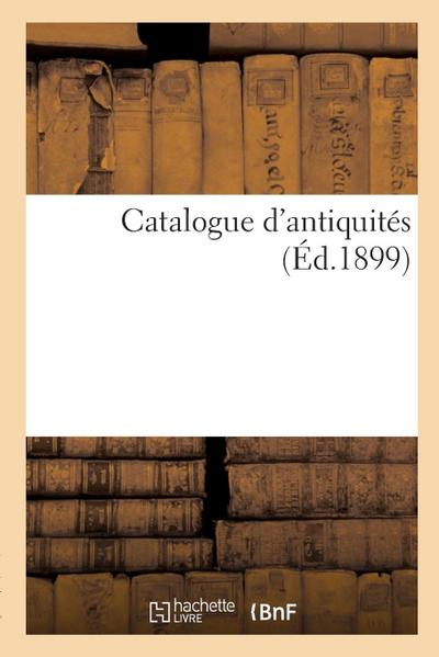 Catalogue d’Antiquités