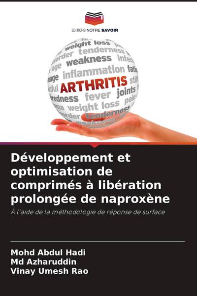 Développement et optimisation de comprimés à libération prolongée de naproxène