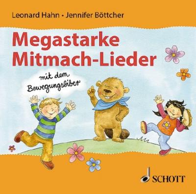 Megastarke Mitmachlieder - mit dem Bewegungsbiber, Audio-CD