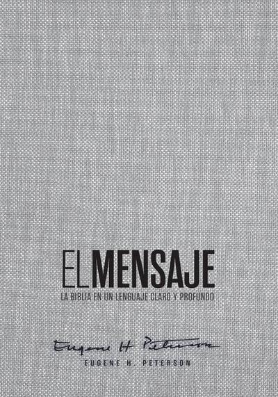 Biblia El Mensaje (Tapa Dura, Gris Tela)